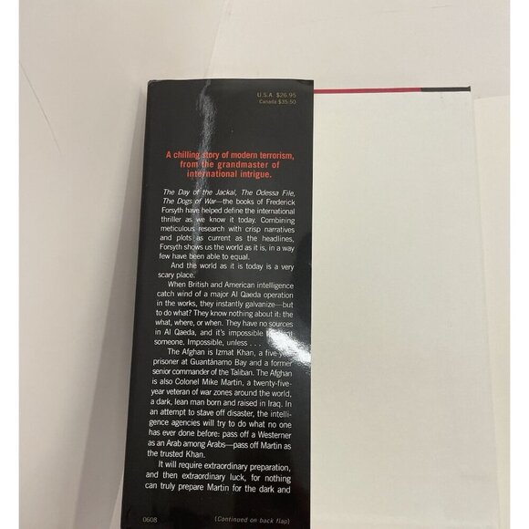 The Afghan by Frederick Forsyth – G+ Spy Thriller Hardcover, DJ Book - Picture 2 of 4